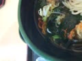 ワカメ蕎麦、ミニカレー